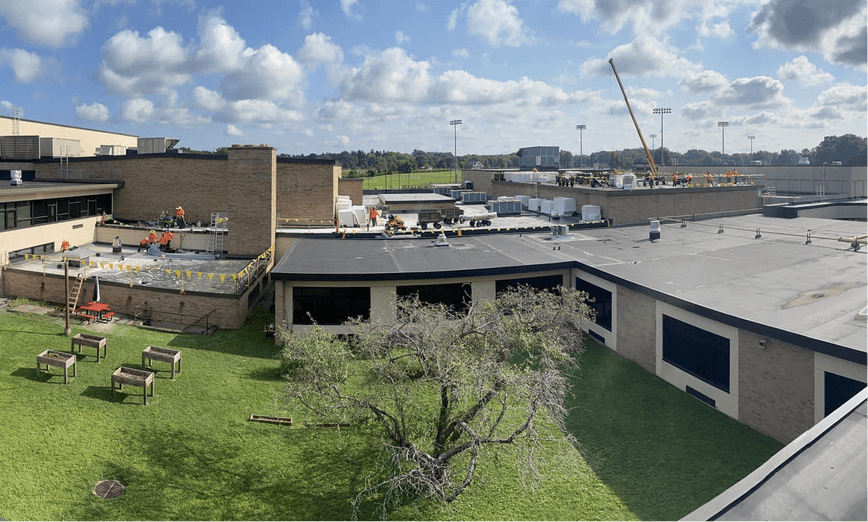 Commercial Roofing Contractors Replacing Flat Roof