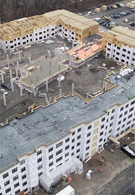commercial new roof construction in webster