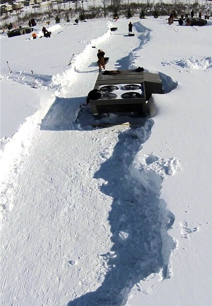 commercial roof snow removal in webster