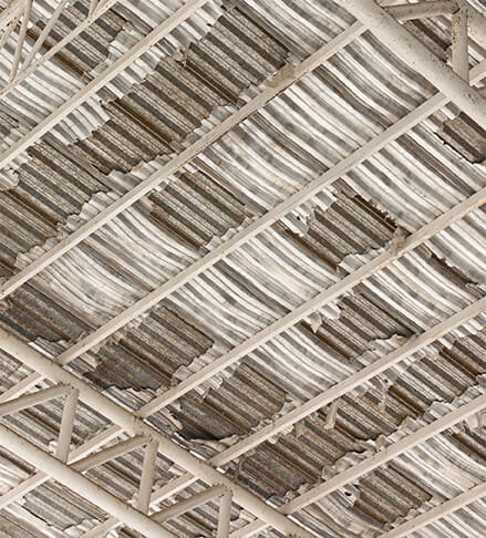 repair for commercial roof leak caused by roof sagging